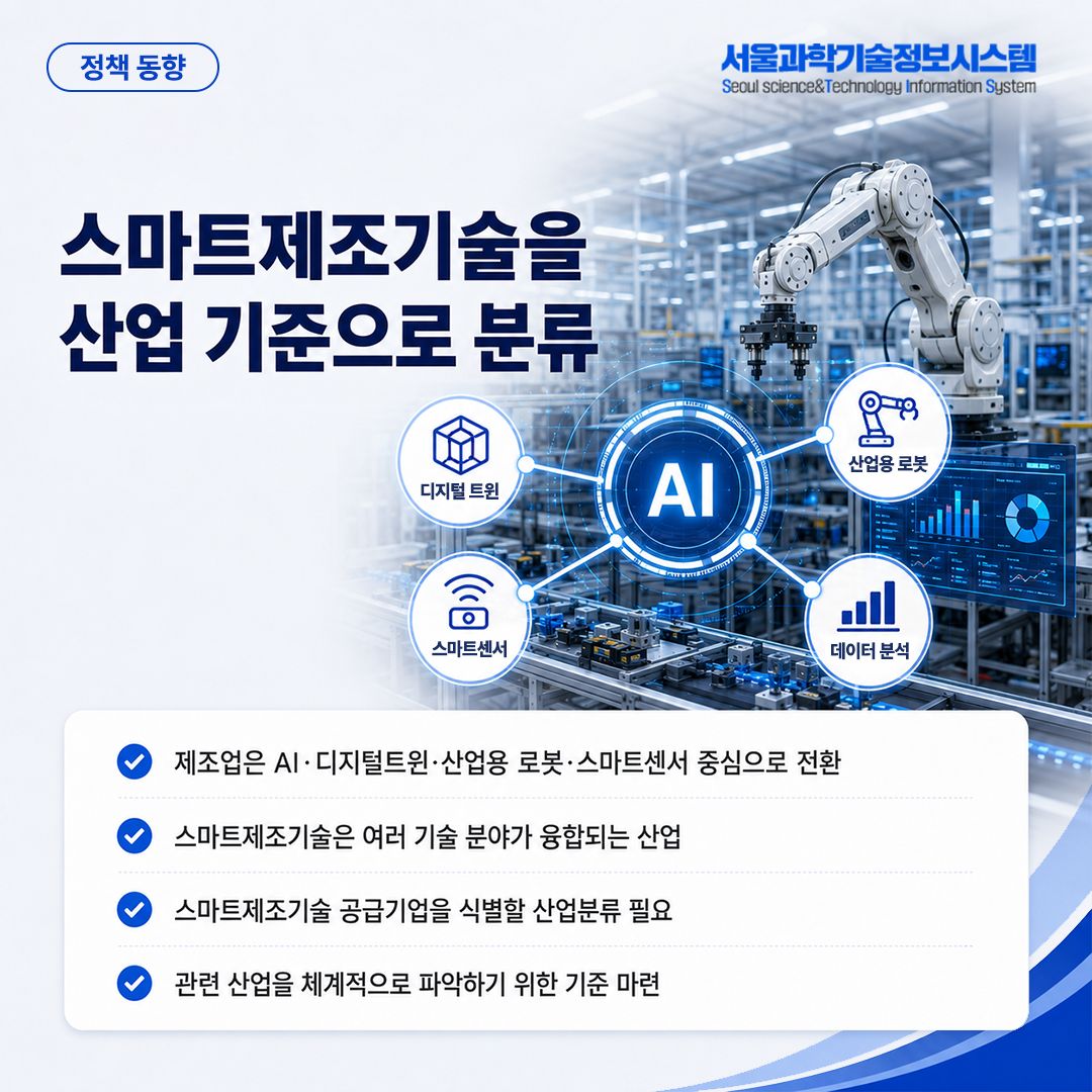 중기부, 국내 최초 스마트제조기술산업 특수분류 제정 2면